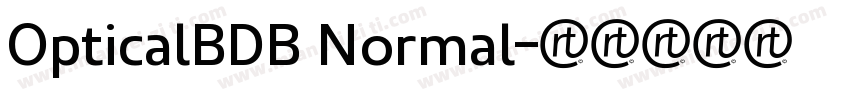 OpticalBDB Normal字体转换